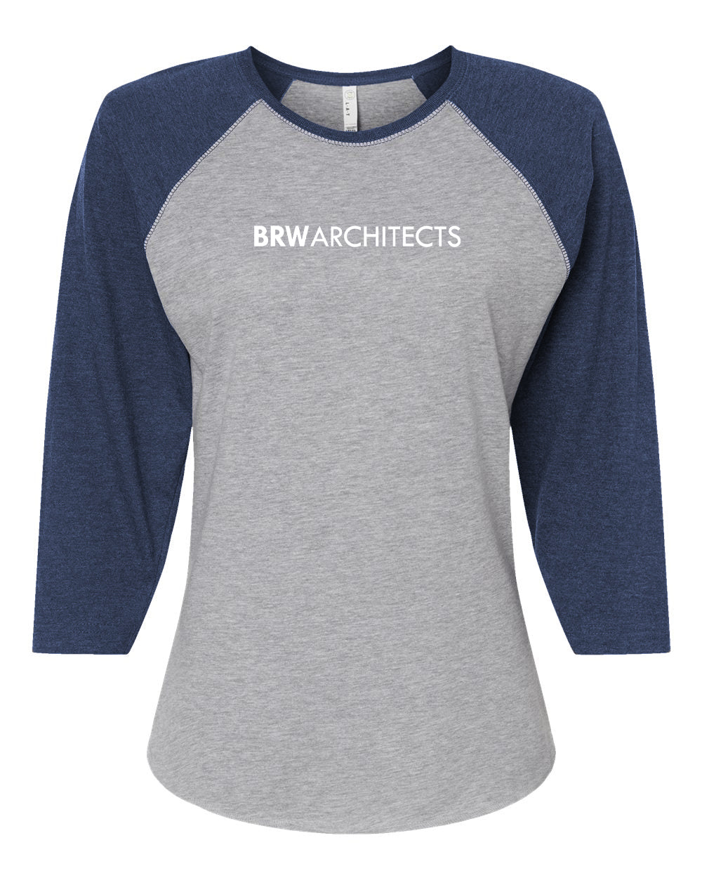 LAT Women's Baseball Fine Jersey Three-Quarter Sleeve Tee
