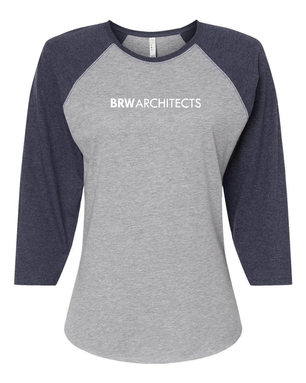 LAT Women's Baseball Fine Jersey Three-Quarter Sleeve Tee